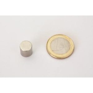 10×10 mm Scheibenmagnete N45 vernickelt