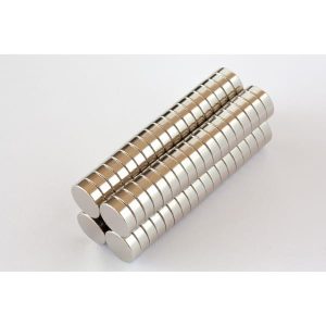 10×3 mm Scheibenmagnete N42 vernickelt