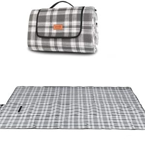 200×200 cm Picknickdecke, grau