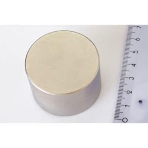 45×30 mm Scheibenmagnet N45 vernickelt