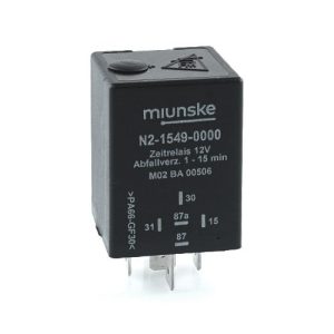 Zeitrelais 12V, 1…15min einstellbar, abfallverzögert, nicht potentialfrei