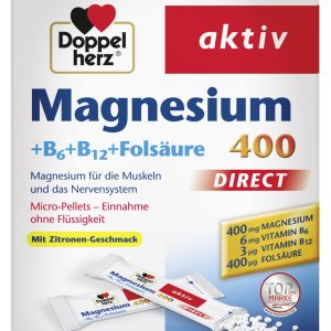 DOPPELHERZ MAGNESIUM 400 20STICK, 24G PK