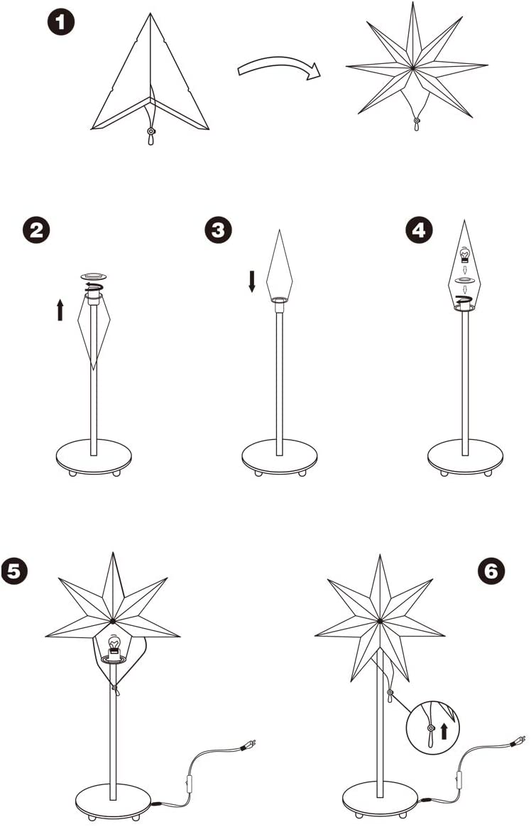 LED-Papierstern – Bild 5