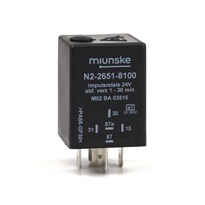 Impulsrelais 24V, NC 30A/NO 30A, 1…30min einstellbar, abfallverzögert, potentialfrei, positiv getriggert