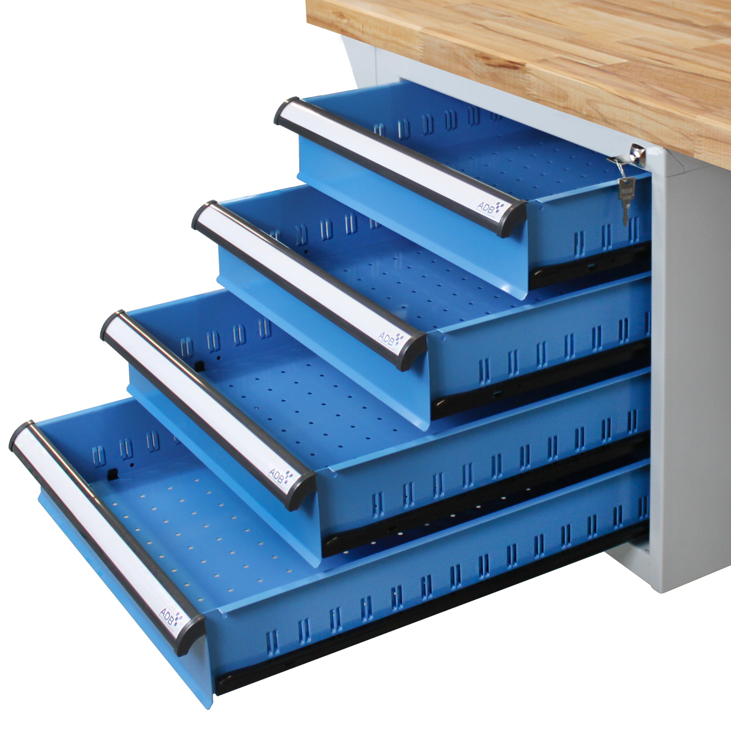 Werkbank / Werktisch PROFI 4 Schubladen – Bild 6